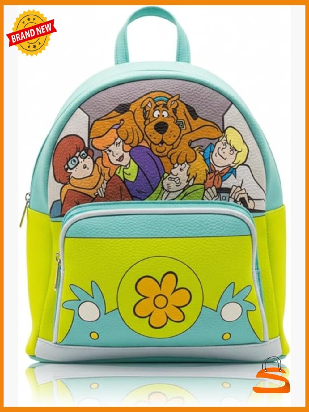 Officially Licensed Scooby Doo Mini Backpack - 10" PU Leather Backpack Purse